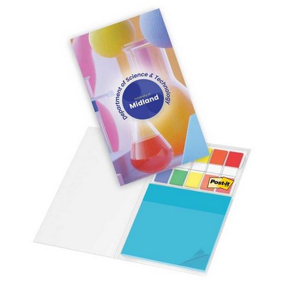 Post-it® Transparent Notes + Flag set in Custom Printed Cover