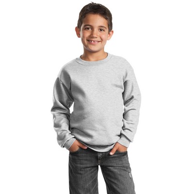 Port & Co™ Youth Core Fleece Crewneck Sweatshirt.